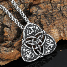 Кулон Тріксель білий метал