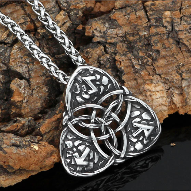 Кулон Тріксель білий метал