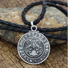 Кулон Ворони Одіна білий метал