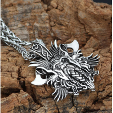 Кулон Перун білий метал