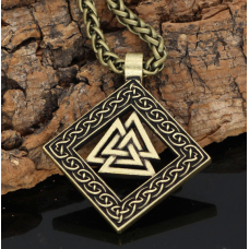 Кулон Тріксель у рамці жовтий метал