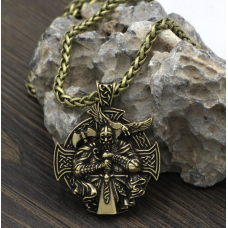 Кулон Перун жовтий метал