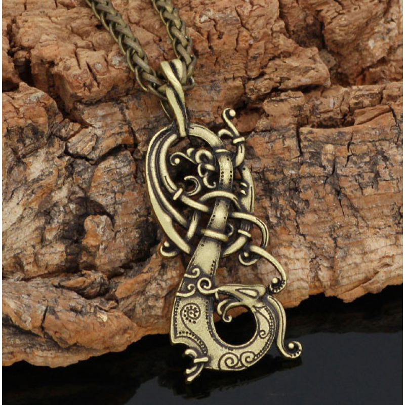 Кулон Дракон Кельтів жовтий метал