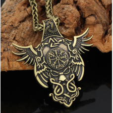 Кулон Непереможний Вікінг жовтий метал