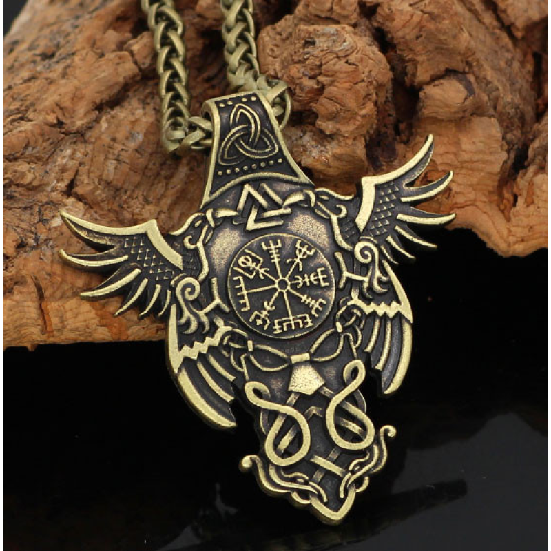 Кулон Непереможний Вікінг жовтий метал