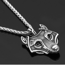 Кулон Вовк білий