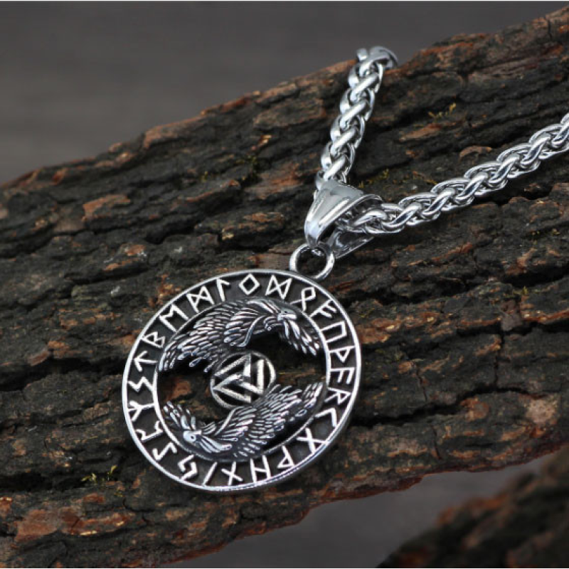 Кулон Два Ворона з трікселем Кулон Два Ворона з трікселем