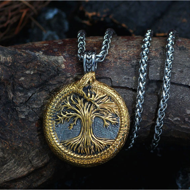 Кулон Дерево Життя з Уроборосом