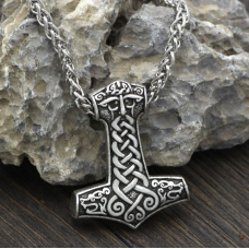 Кулон Молот Тора косичкой