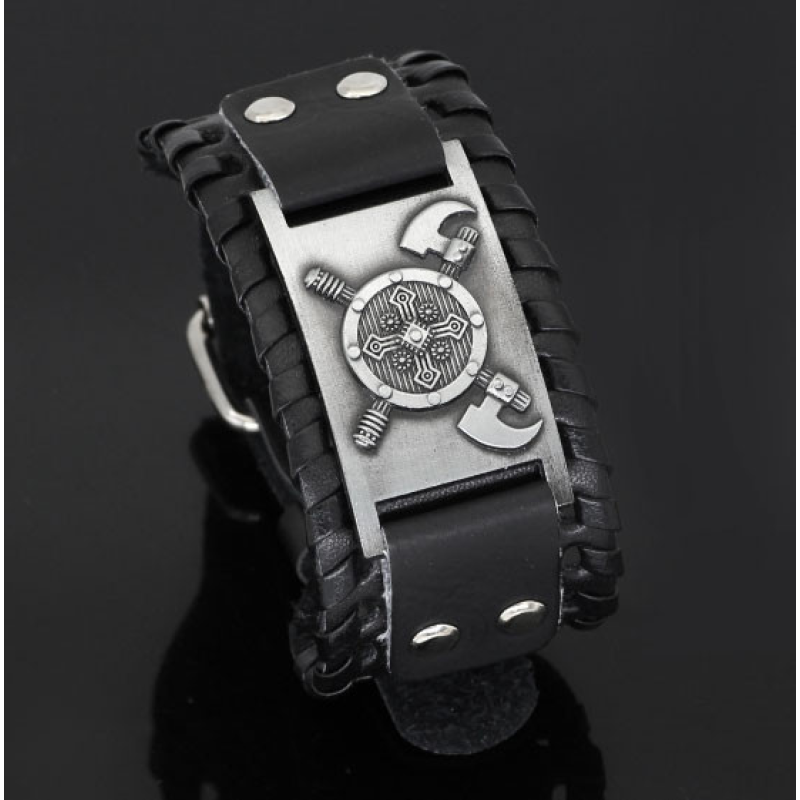 Браслет Дві сокири з щитом