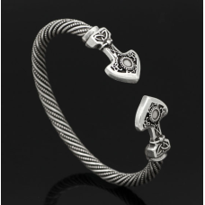 Браслет Вікінг білий метал безрозмірний