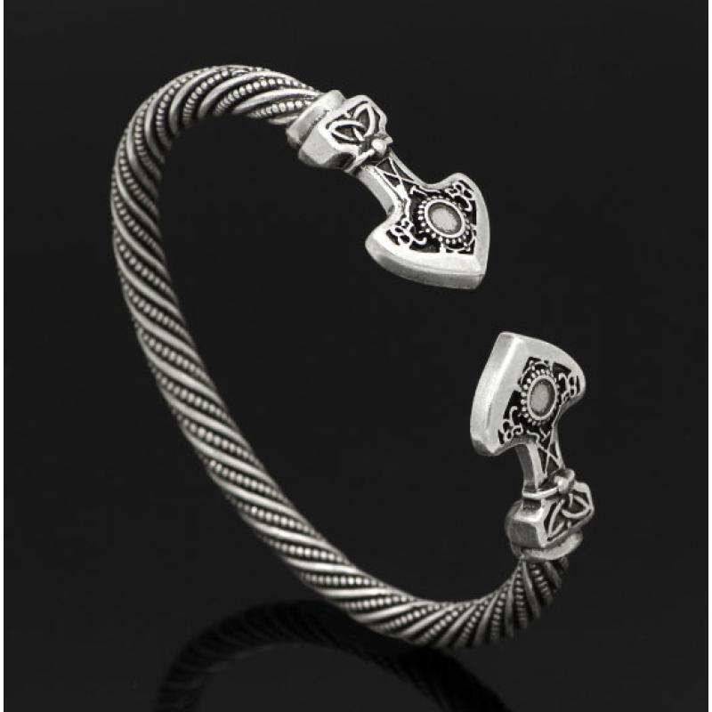 Браслет Вікінг білий метал безрозмірний