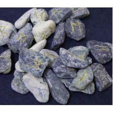 Набір РУН для ворожіння з Зеленого мармуру