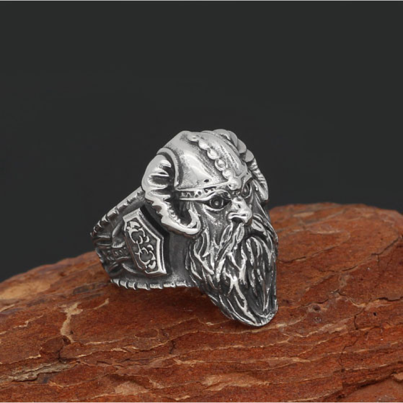 Кільце Тор білий метал розмір №22,5