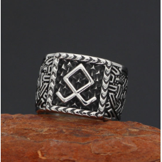 Кільце рунічне Одал розмір №19