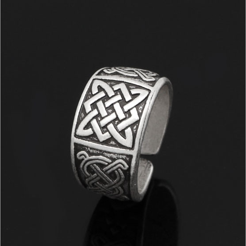 Кільце Зірка Лади білий метал безрозмірне