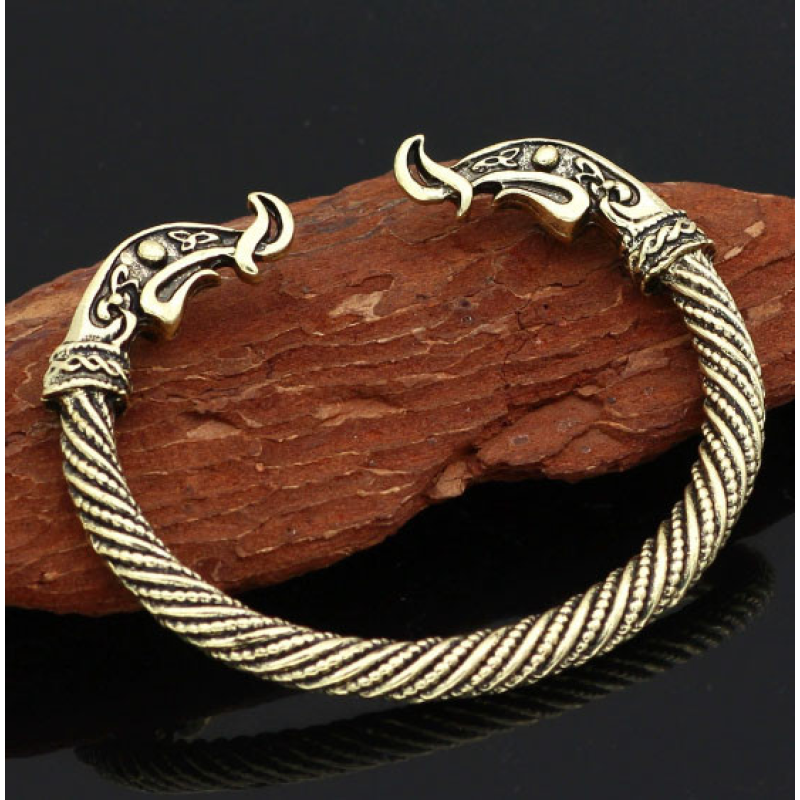 Браслет Вікінг жовтий метал