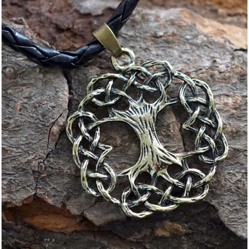 Кулон Дерево життя подвійне жовтий