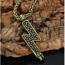 Кулон Руна Соулу жовтий метал