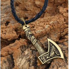 Кулон Сокира Вікінга шкіряний шнурок