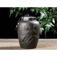 Чайниця “Ігри рибок“ Чорна 900мл.