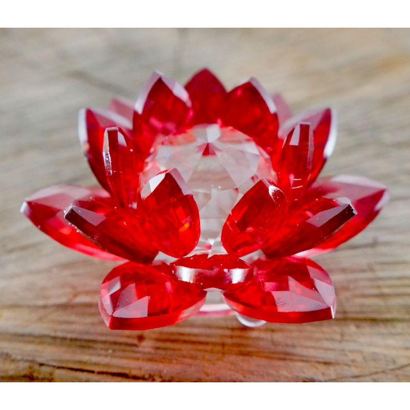 Лотос кольорове скло Червоний
