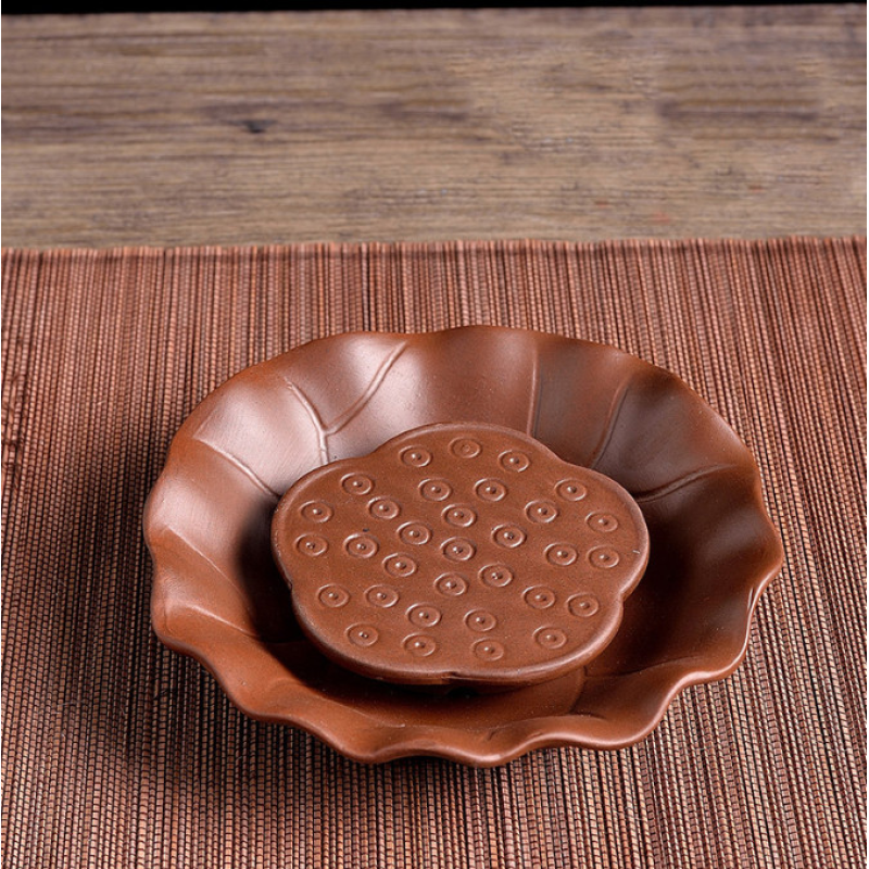 Підставка під чашку “Пелюстка лотоса“ Коричнева