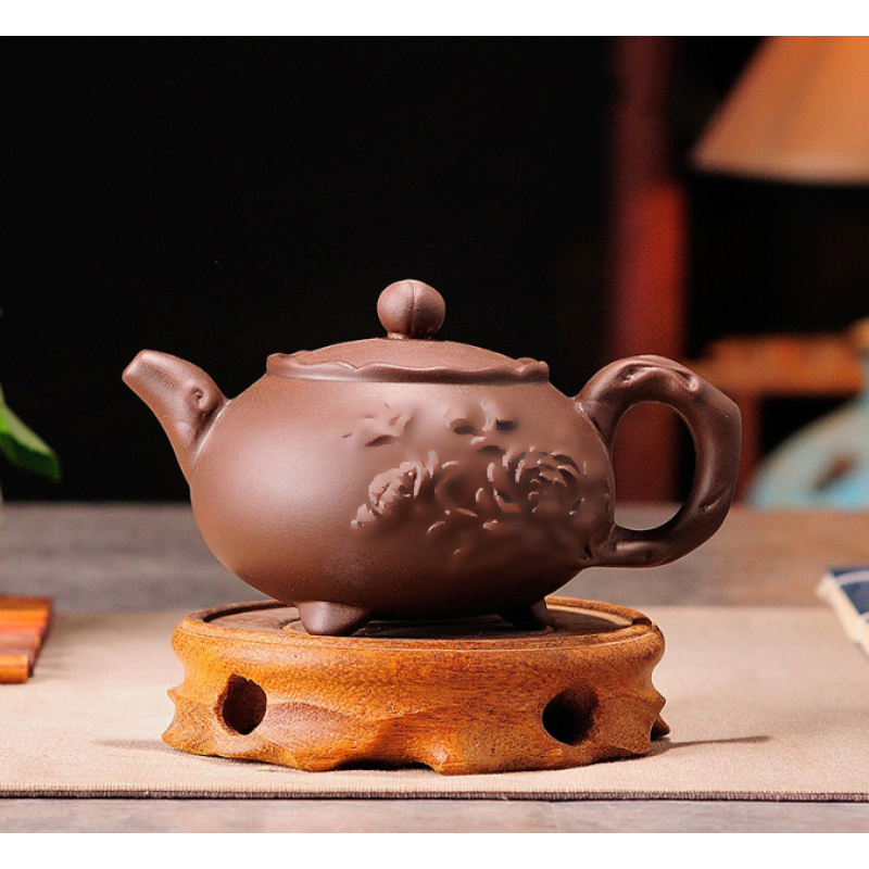 Чайник “Тринога хризантема“ Коричневий 150мл.