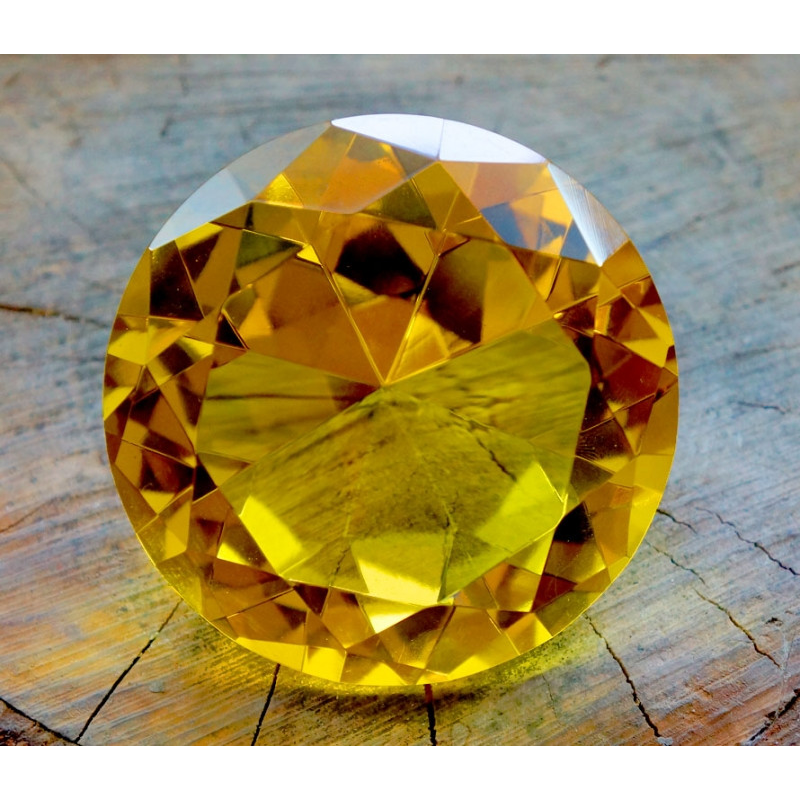 Кристал кольорове скло Жовтий