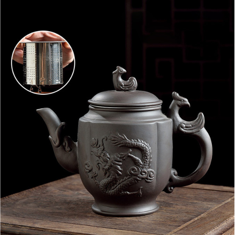 Чайник “Танець фенікса“ Чорний 300мл.