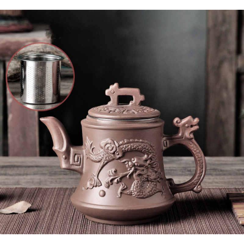Чайник “Подвійний дракон“ коричневий 500мл.