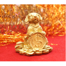 Собачка із символом під бронзу №1