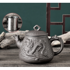 Чайник “Бамбуковий дракон і фенікс“ Чорний 500мл.