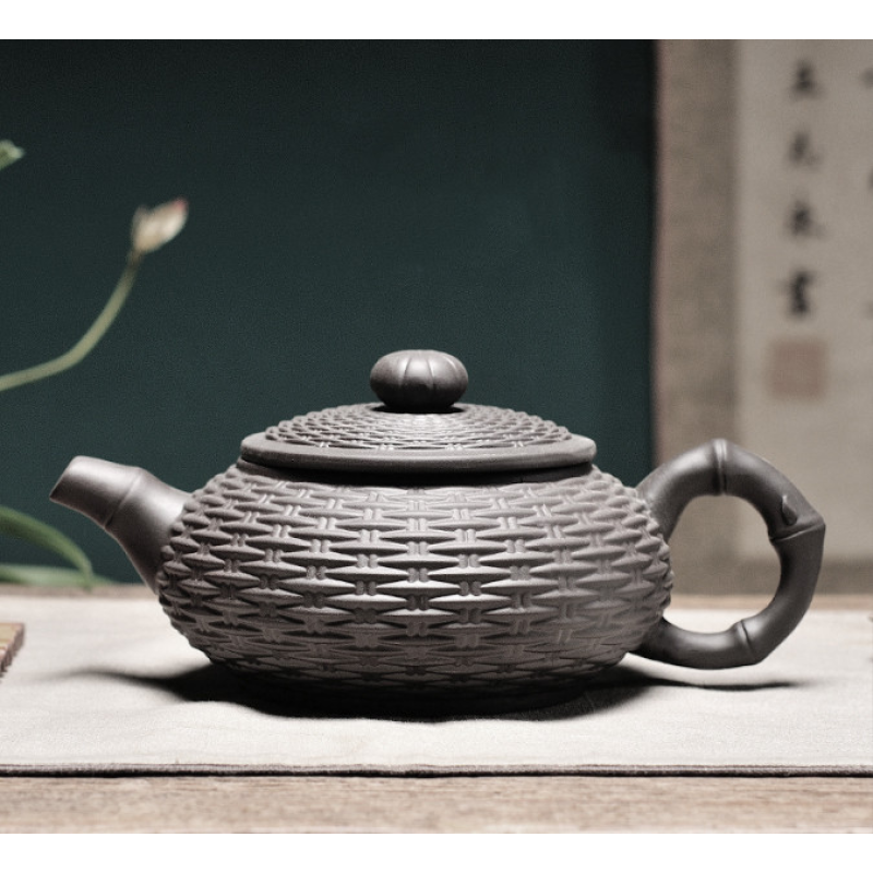 Чайник “Низький кошик“ Чорний 600мл.