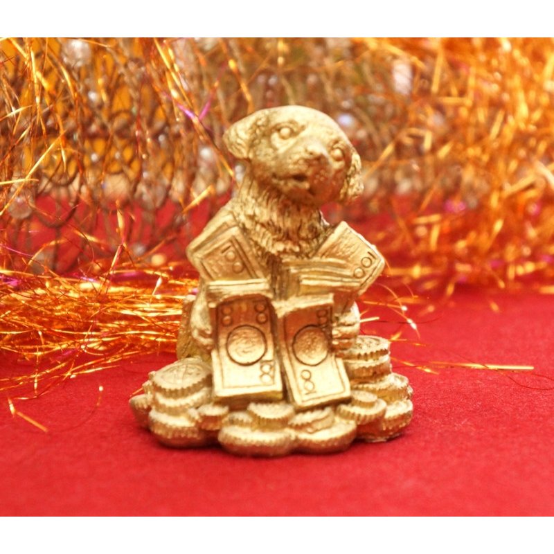 Собачка із символом під бронзу №3