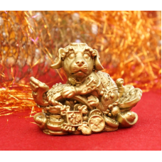 Собачка на скіпетрі жуї під бронзу