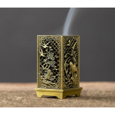 Підставка для пахощів “Хмара“ Курильниця зі сливою Бронза