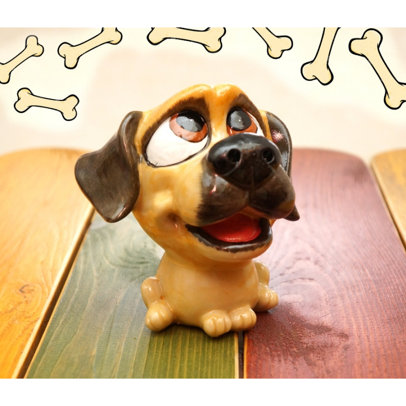 Собачка - скарбничка полімер