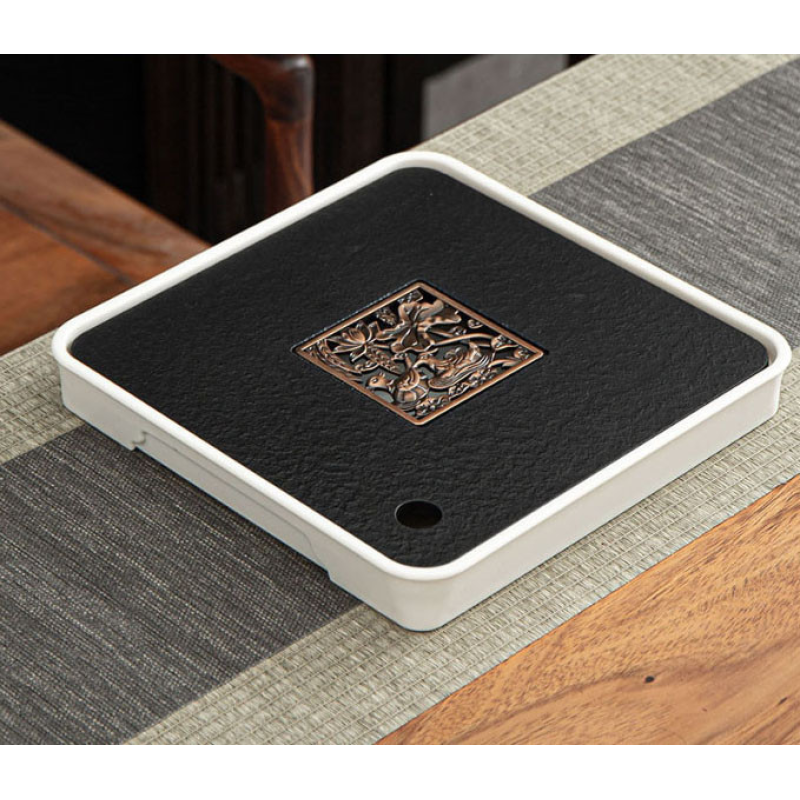 Чабань квадратний Качки Мандаринки пластик Білий