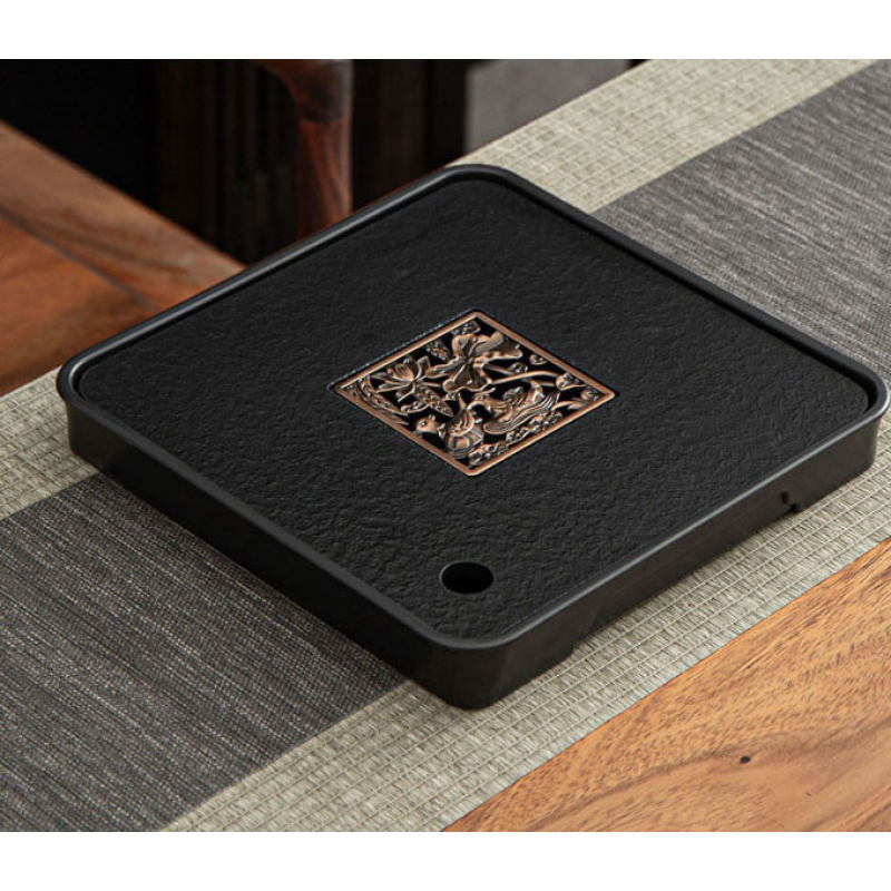 Чабань квадратний Качки Мандаринки пластик Чорний