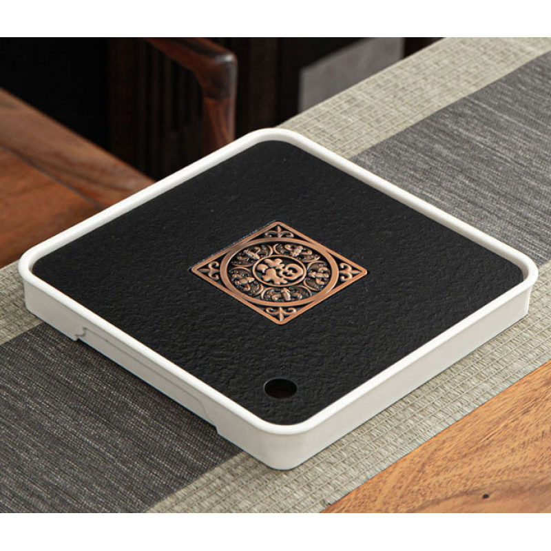 Чабань квадратний Щастя пластик Білий