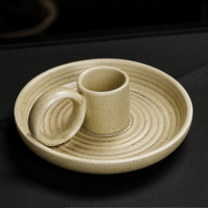 Підставка для Пало Санто керамічна з ручкою Жовта