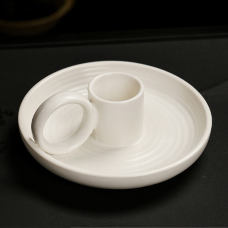 Підставка для Пало Санто керамічна з ручкою Біла