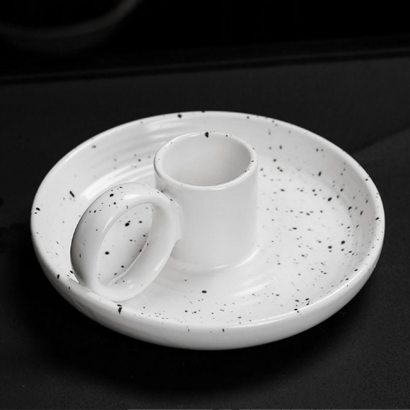 Підставка для Пало Санто керамічна з ручкою Біла в крапку Підставка для Пало Санто керамічна з ручкою Біла в крапку