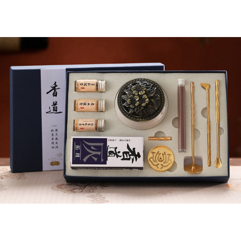 Набір “Сян Дао“ 10 предметів Біла порцелянова курильниця