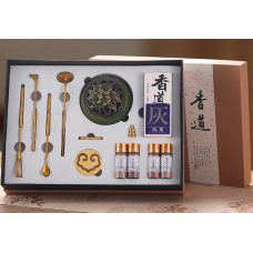 Набір Сян Дао 12 предметів, подарунковий набір пахощів, Селадонова курильниця зелена