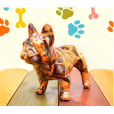 Скарбничка керамічна Собачка. Англійський прапор  №1