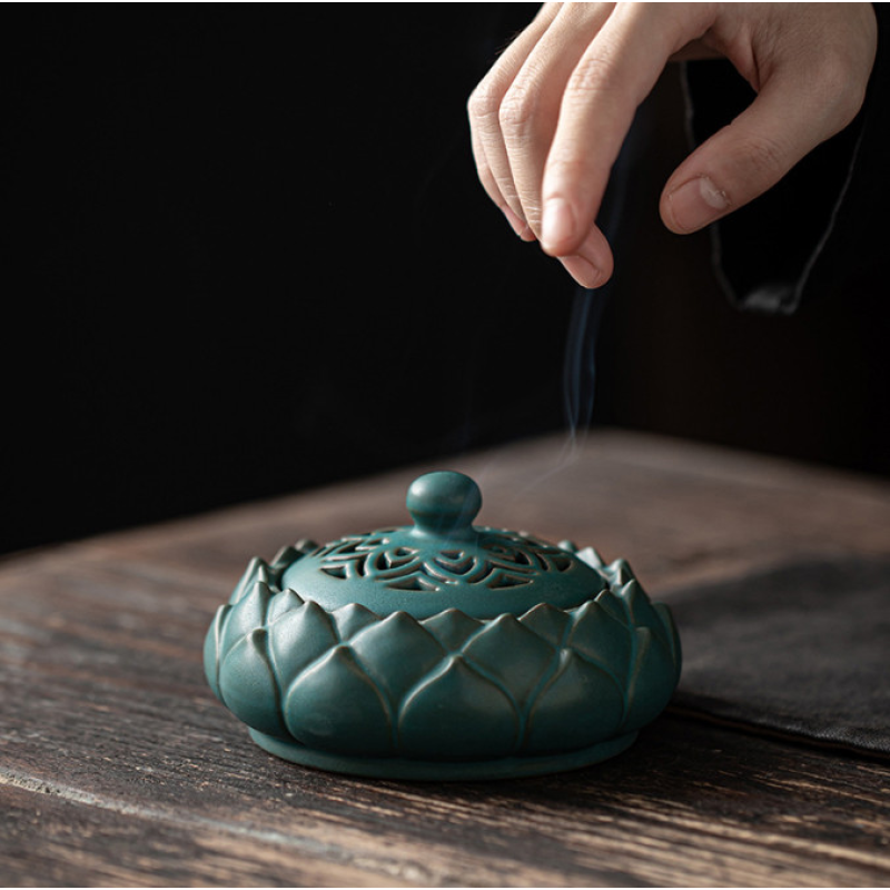 Курильниця «Лотос» №163 Зелена