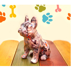 Скарбничка керамічна. Французький бульдог №1