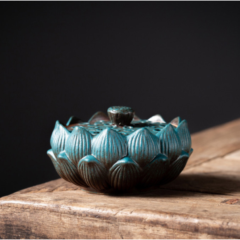 Курильниця Старовинний Лотос Зелена